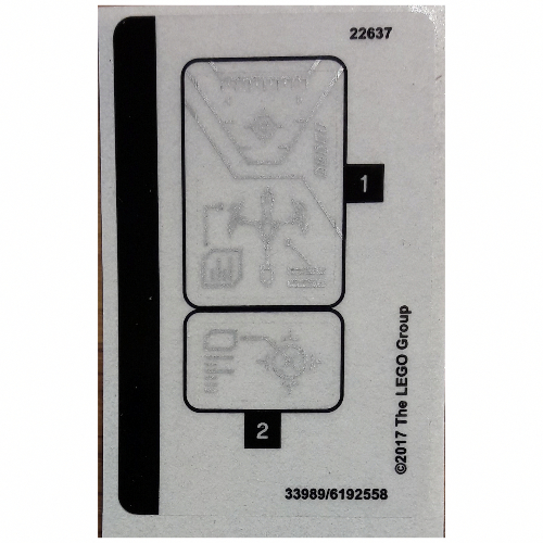 Sticker Sheet for Set 70361-1 [No Color/Any Color]