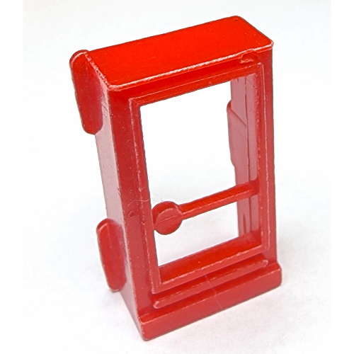 Door 1 × 2 × 3 Right, for Slotted Bricks, No Glass Red