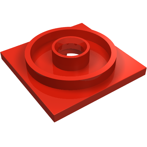 Turntable 4 × 4 Square Base Red