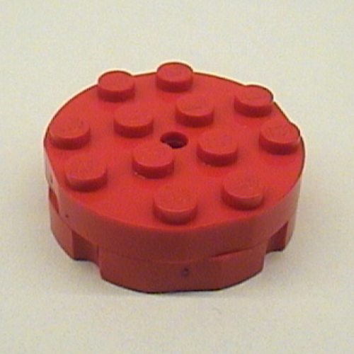 Turntable 4 × 4 - Old Type Complete - Faceted with Indented Base Weiß