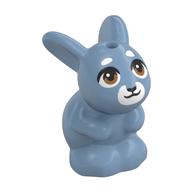 Animal, Rabbit / Bunny Sitting with Medium Nougat Eyes, White Nose Print (Melody)