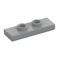 Plate Special 1 × 3 with 2 Studs with Groove and Inside Stud Holder (Jumper) Light Bluish Gray