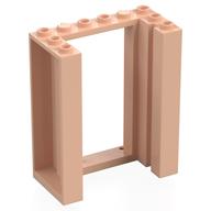 Door Frame 3 × 6 × 6 with Inside Grooves Hellnougat