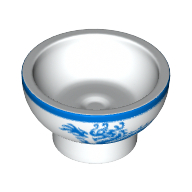 Equipment Dish / Bowl with Dragon Print Weiß