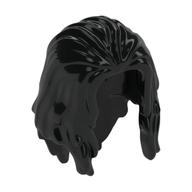 Hair Long Parted in Front Black
