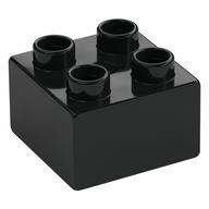 Duplo Stein 2 × 2 Schwarz