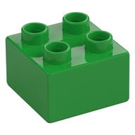 Duplo Stein 2 × 2 Hellgrün