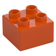 Duplo Brick 2 × 2 Reddish Orange