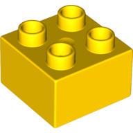 Duplo Brick 2 × 2 Yellow
