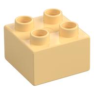 Duplo Stein 2 × 2 Hellgelb