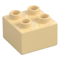 Duplo Brick 2 × 2 Tan