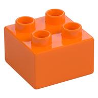 Duplo Stein 2 × 2 Orange