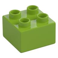 Duplo Stein 2 × 2 Limette