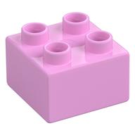 Duplo Brick 2 × 2 Bright Pink