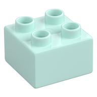 Duplo Brick 2 × 2 Light Aqua