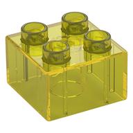 Duplo Brick 2 × 2 Trans-Yellow