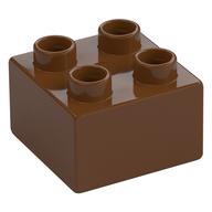 Duplo Brick 2 × 2 Reddish Brown