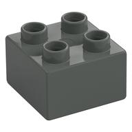 Duplo Brick 2 × 2 Dark Gray