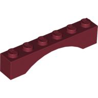 Brick Arch 1 × 6 Dark Red