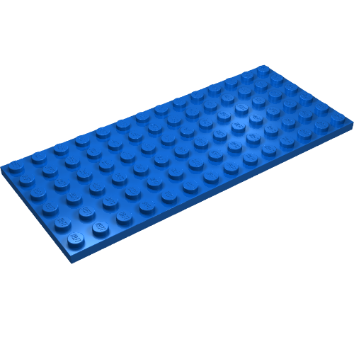 Platte 6 × 14 Blau