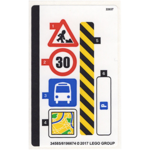 Sticker Sheet for Set 40170-1 [No Color/Any Color]