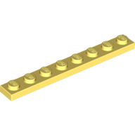 Plate 1 × 8 Bright Light Yellow