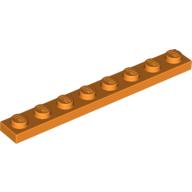 Plate 1 × 8 Orange