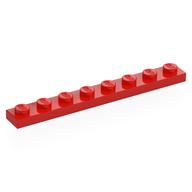 Plate 1 × 8 Red