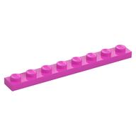 Platte 1 × 8 Dunkelrosa