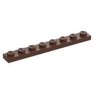 Platte 1 × 8 Braun