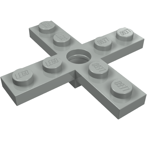 Propeller 4 Blade 5 Diameter with Hole for Rotor Holder Hellgrau