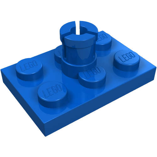 Plate Special 2 × 3 with Helicopter Rotor Holder Blau
