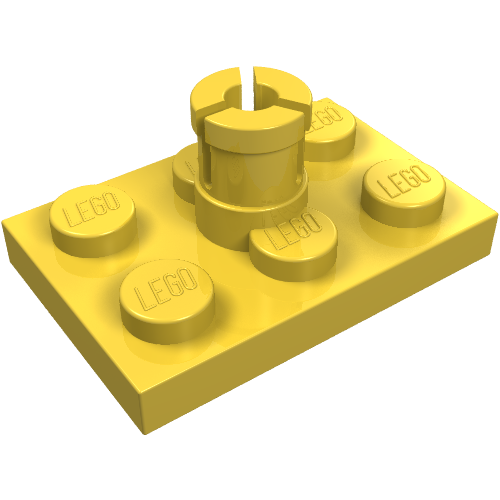 Plate Special 2 × 3 with Helicopter Rotor Holder Gelb