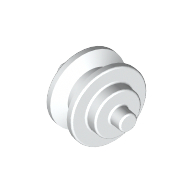 Wheel Centre Small with Stub Axles (Pulley Wheel) White