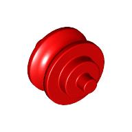 Wheel Centre Small with Stub Axles (Pulley Wheel) in Red