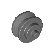Wheel Centre Small with Stub Axles (Pulley Wheel) Dark Bluish Gray