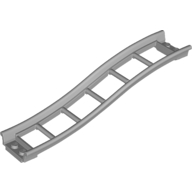 Vehicle Track, Roller Coaster Ramp Small, 3 Bricks Elevation in Light Bluish Gray