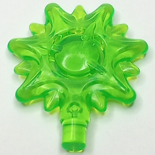 Wave / Power Burst / Flame / Magic Spell Effect, Splash Round with Bar Trans-Bright Green
