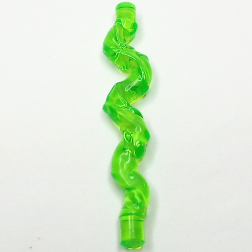 Wave / Power Burst / Flame / Magic Spell Effect, Shirly Stream with 2 Bars Trans-Bright Green