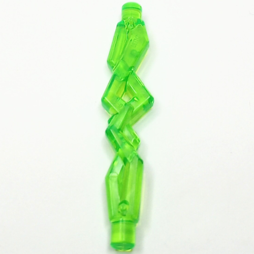 Wave / Power Burst / Flame / Magic Spell Effect, Lightning Stream with 2 Bars Trans-Bright Green