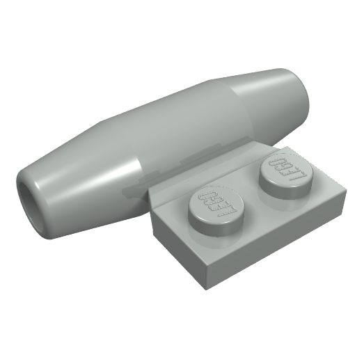 Engine - Smooth, Small 1 × 2 Side Plate [No Axle Holders]