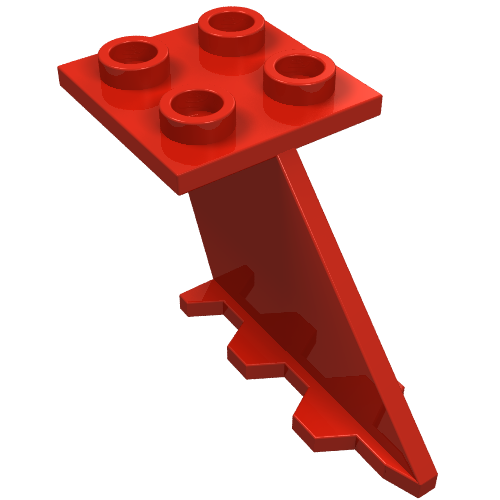 Schwanz 4 × 2 × 2 Rot