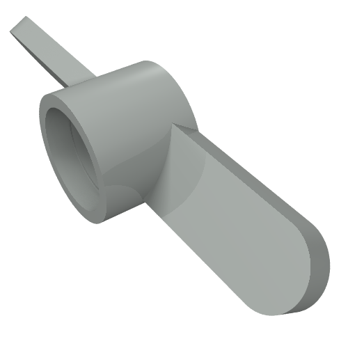Propeller 2 Blade Hellgrau