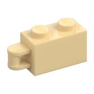 Brick Special 1 × 2 with Vertical Closed Handle on Edge Tan