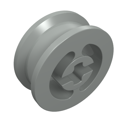Wheel with Split Axle hole Hellgrau