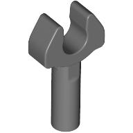 Bar 1L with Clip [Cut Edges and One Side Hole] [Full Clip] Dark Bluish Gray