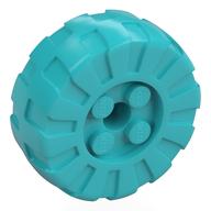 Wheel Hard Plastic Large, D.36, with 4 Studs Mittelazur