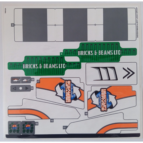 Sticker Sheet 2 for Set 42052-1 - Alternate Version [Keine Farbe/Beliebige Farbe]