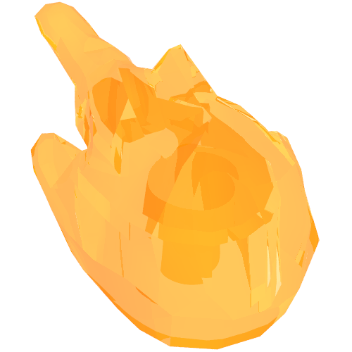 Wave / Power Burst / Flame Blaster with Handle Trans-Orange