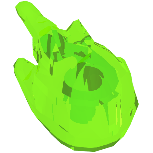 Wave / Power Burst / Flame Blaster with Handle Trans-Bright Green